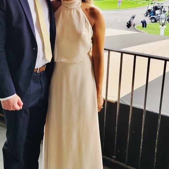 Jenny Yoo Halter Floor length gown - Picture 3 of 3